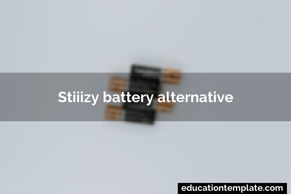 Stiiizy battery alternative